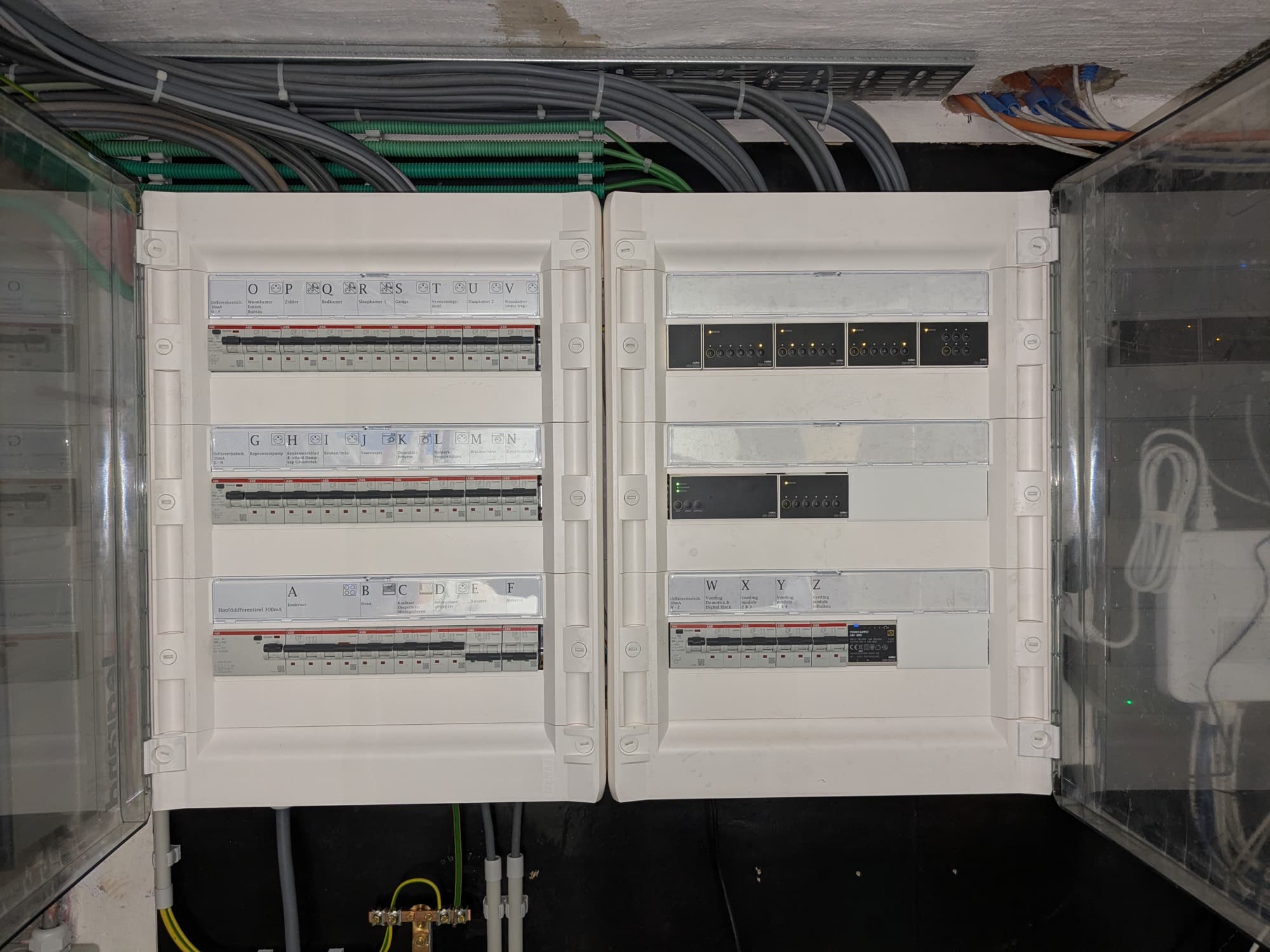 Niko Home Control smarthome-installatie in woning (project LFR)